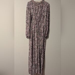 Diane Von Furstenberg Long Sleeve Maxi Dress